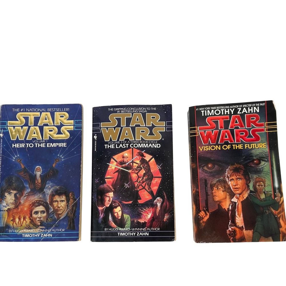 Star Wars Timothy Zahn Book Lot Heir to the Empire Last Command Vision Future